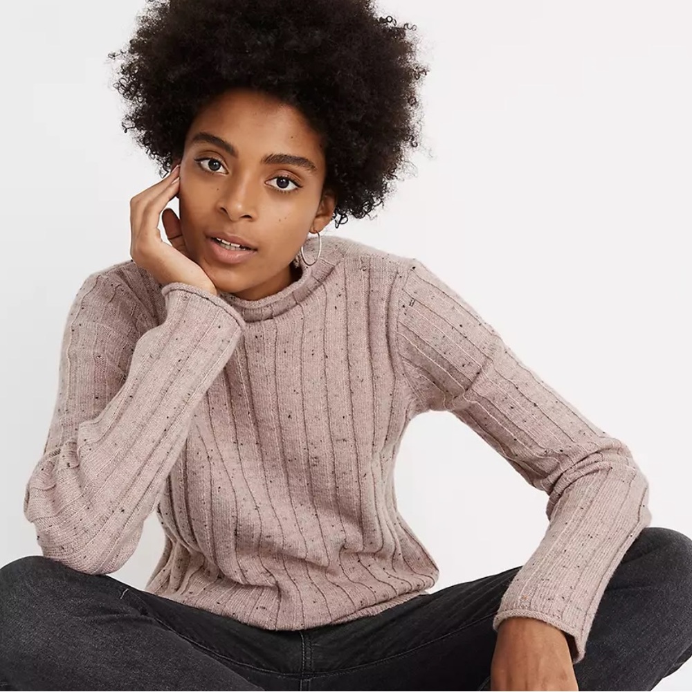 Madewell Donegal Evercrest Turtleneck Sweater in Coziest Yarn Size Small